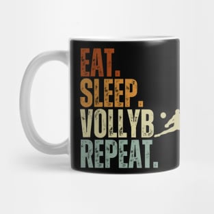 Eat Sleep Volleyball Repeat Funny Volleyball Players Boys Mug